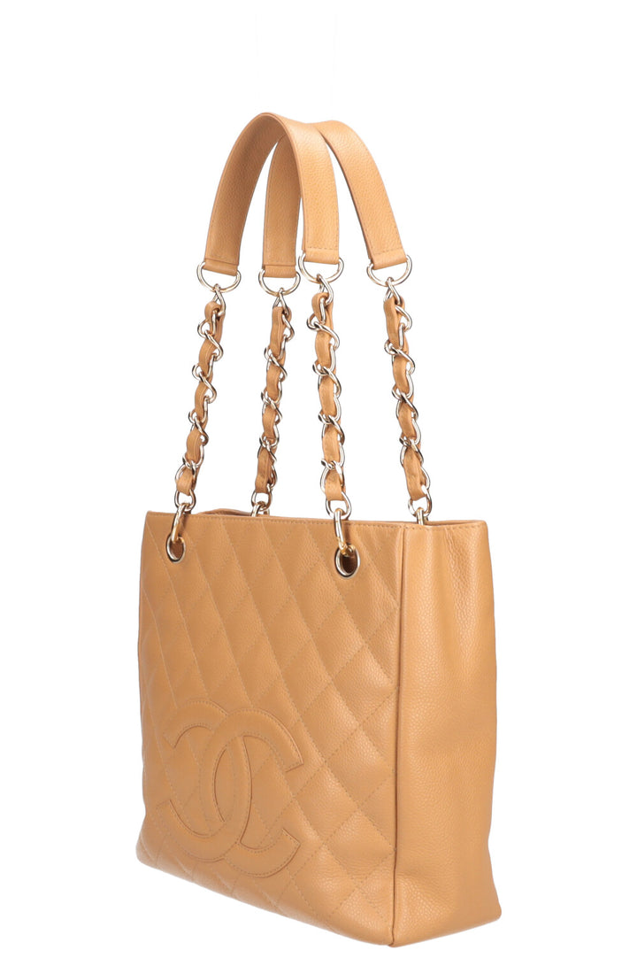 CHANEL PST Bag Caviar Beige