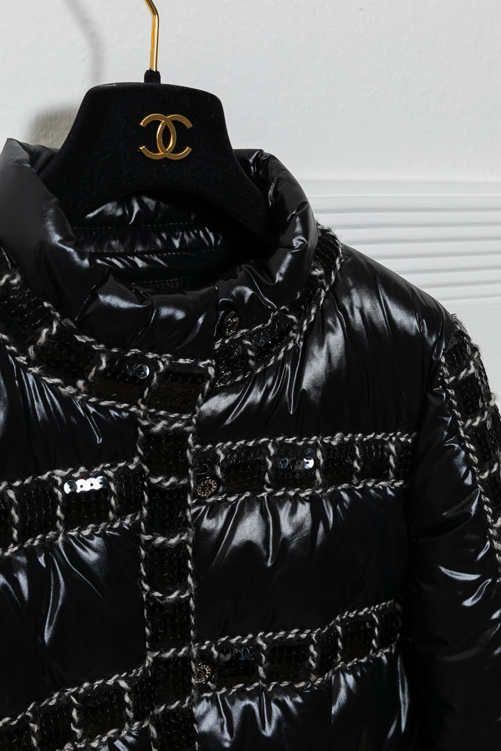 CHANEL Jacket Down Sequins