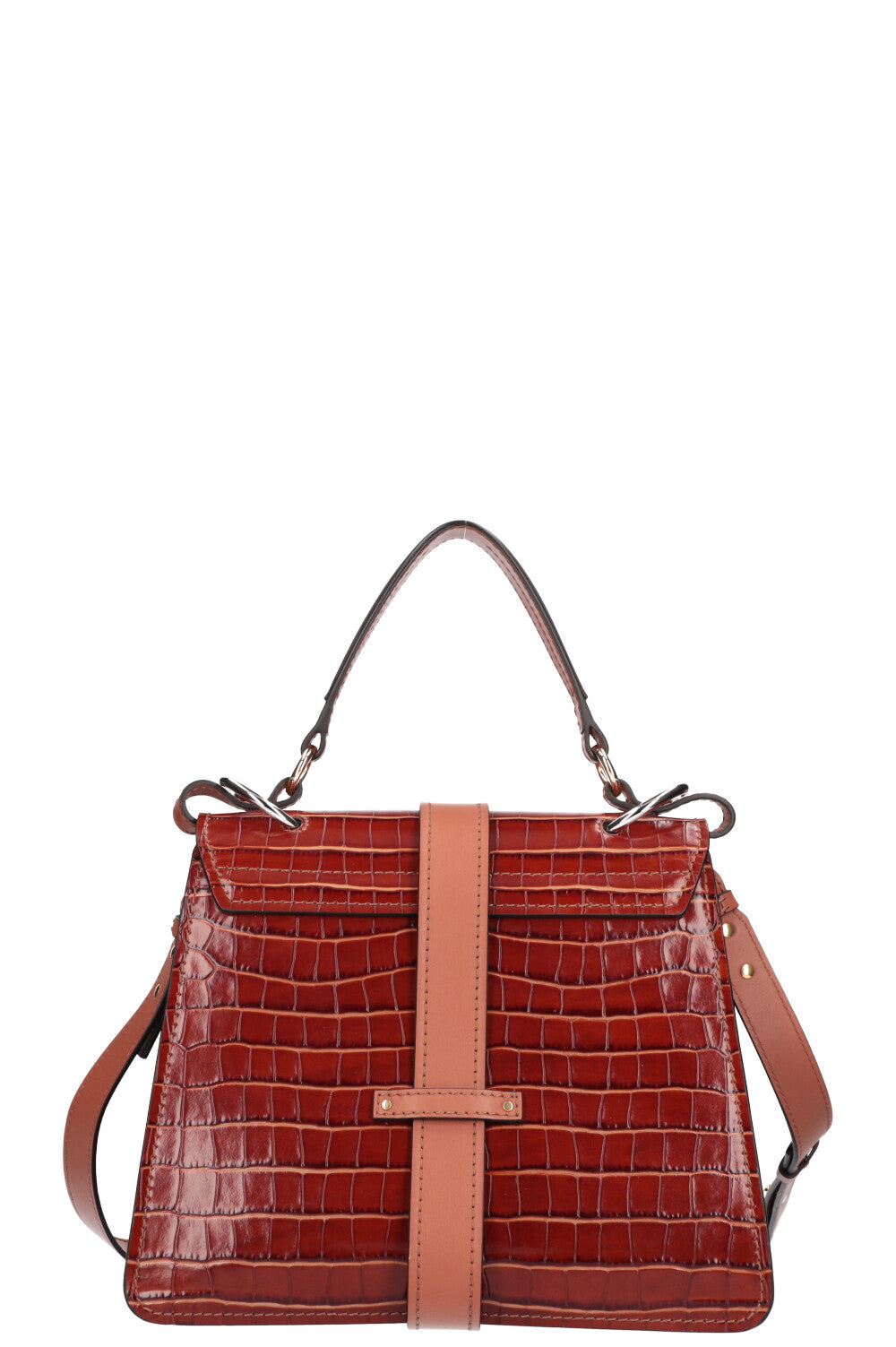 CHLOÉ Aby Day Medium Bag Croc Embossed