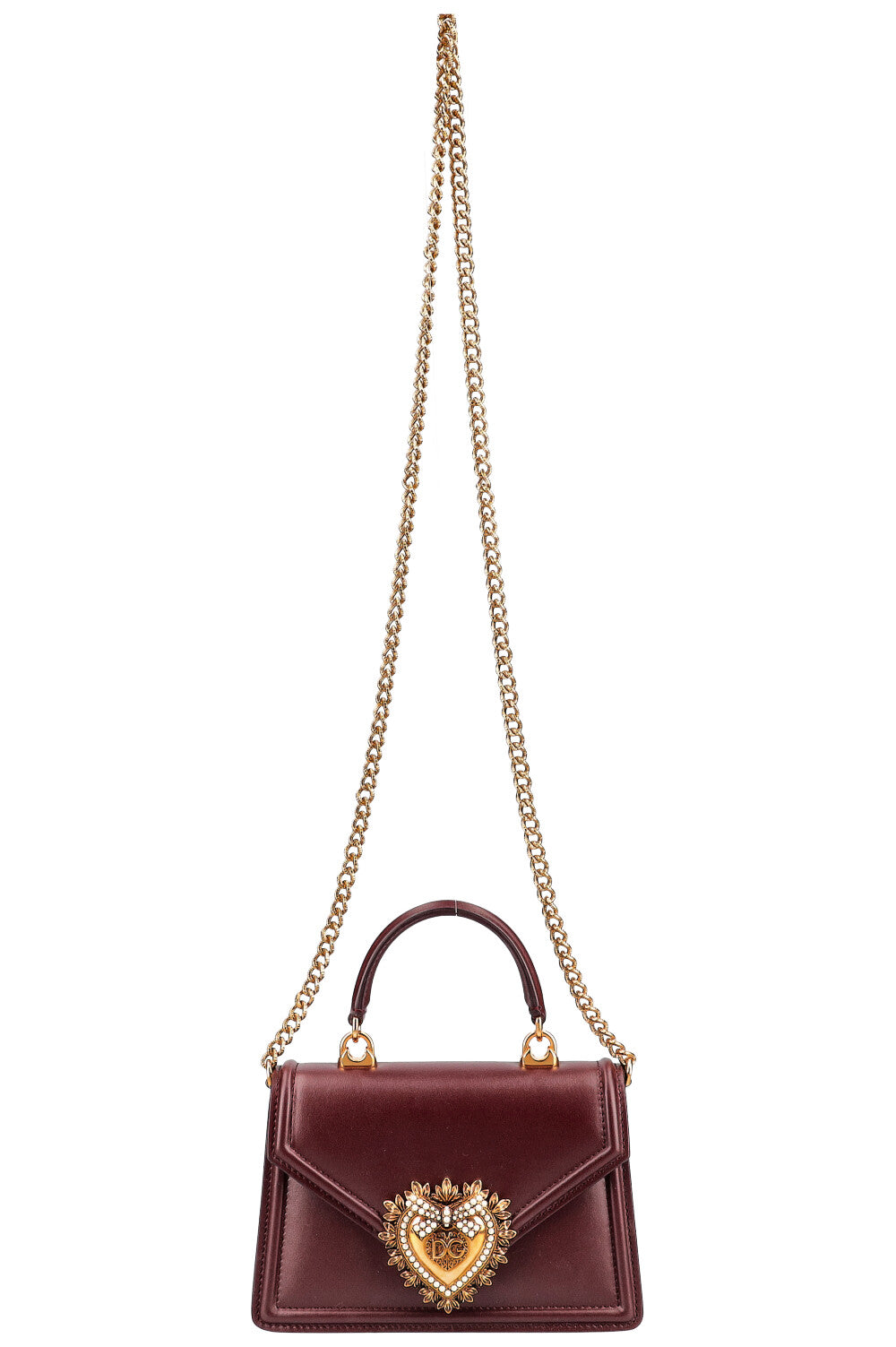 DOLCE&amp;GABBANA Petit Sac Devotion Bordeaux