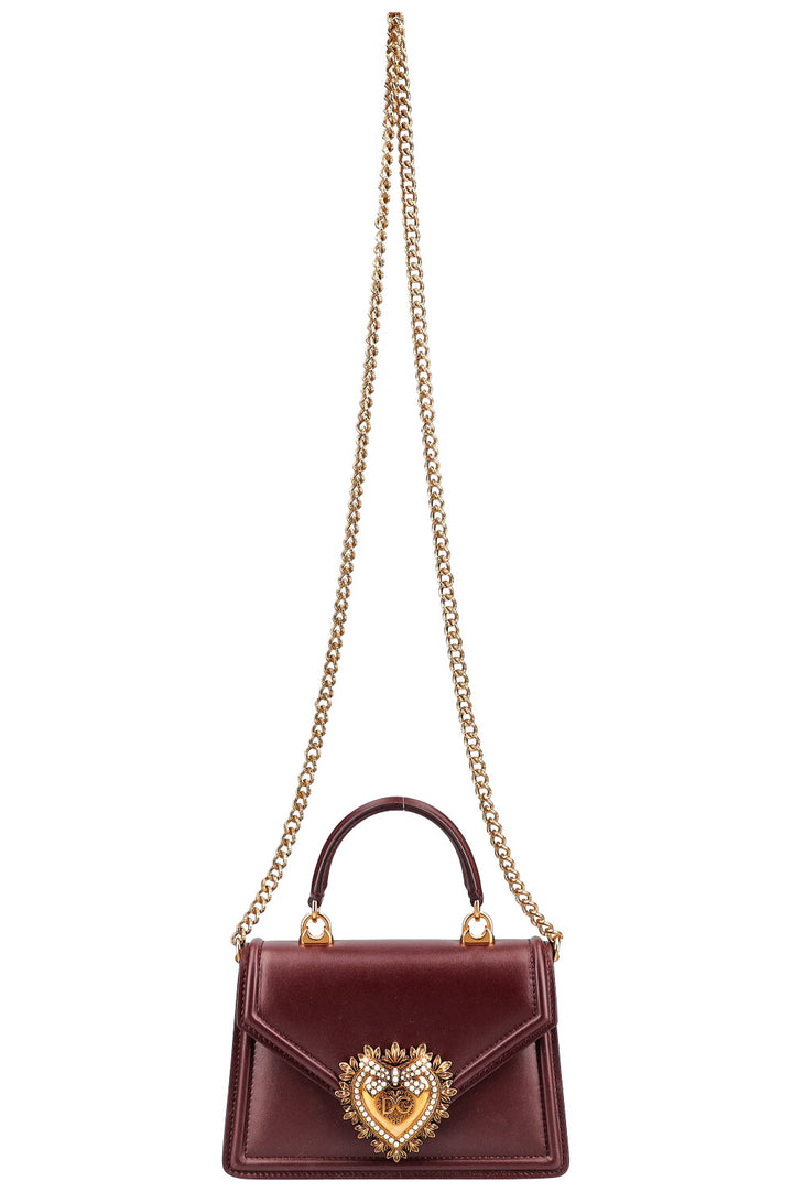 DOLCE&amp;GABBANA Small Devotion Bag Bordeaux