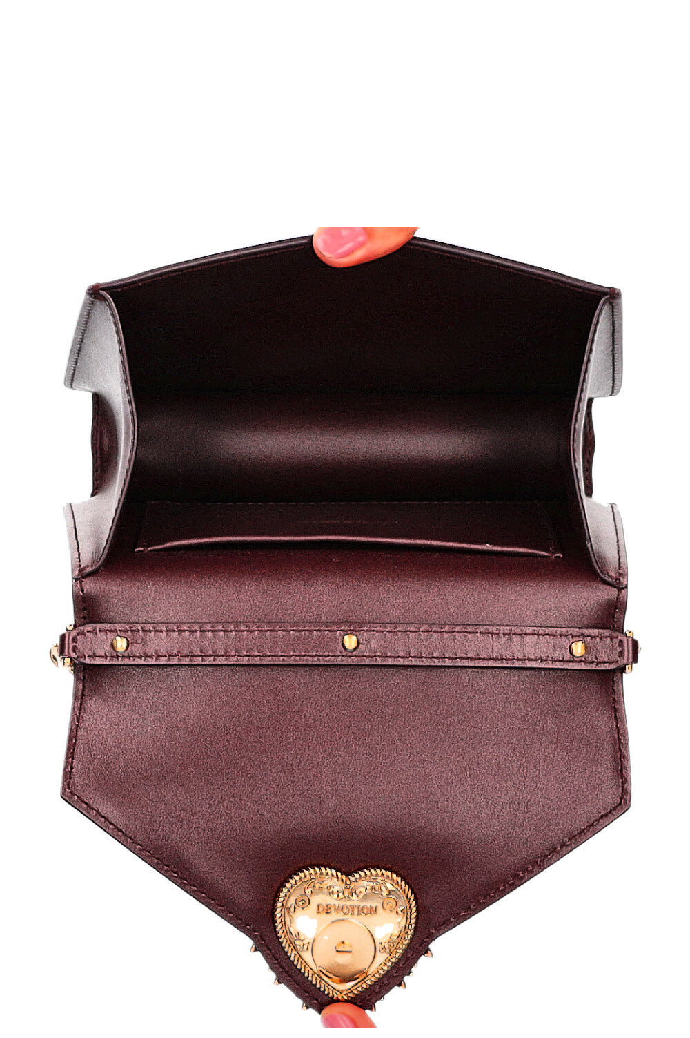 DOLCE&amp;GABBANA Petit Sac Devotion Bordeaux