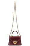 DOLCE&GABBANA Small Devotion Bag Bordeaux
