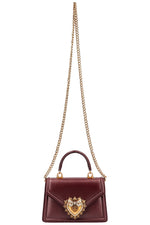 DOLCE&GABBANA Small Devotion Bag Bordeaux