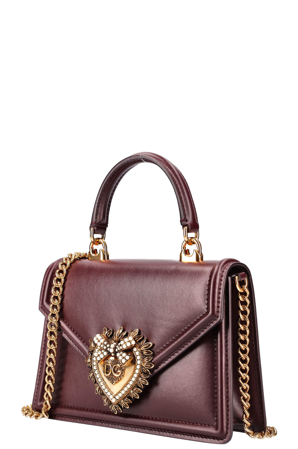 DOLCE&amp;GABBANA Petit Sac Devotion Bordeaux