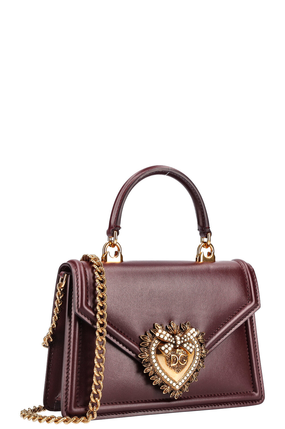 DOLCE&amp;GABBANA Small Devotion Bag Bordeaux