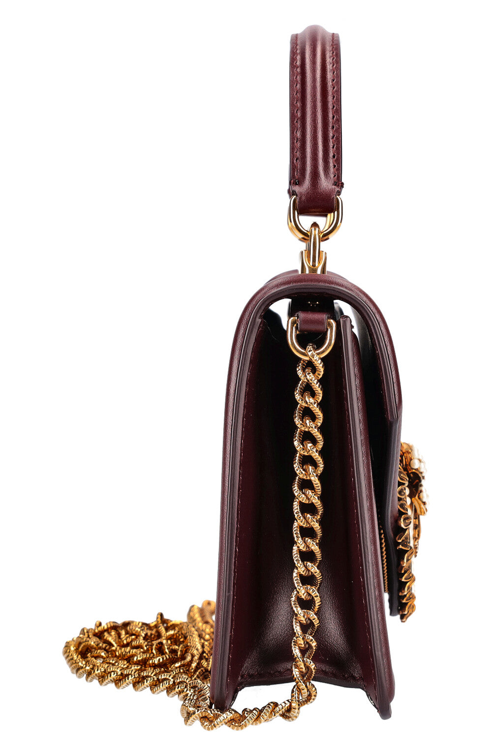 DOLCE&amp;GABBANA Small Devotion Bag Bordeaux