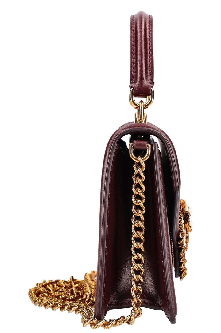 DOLCE&amp;GABBANA Small Devotion Bag Bordeaux