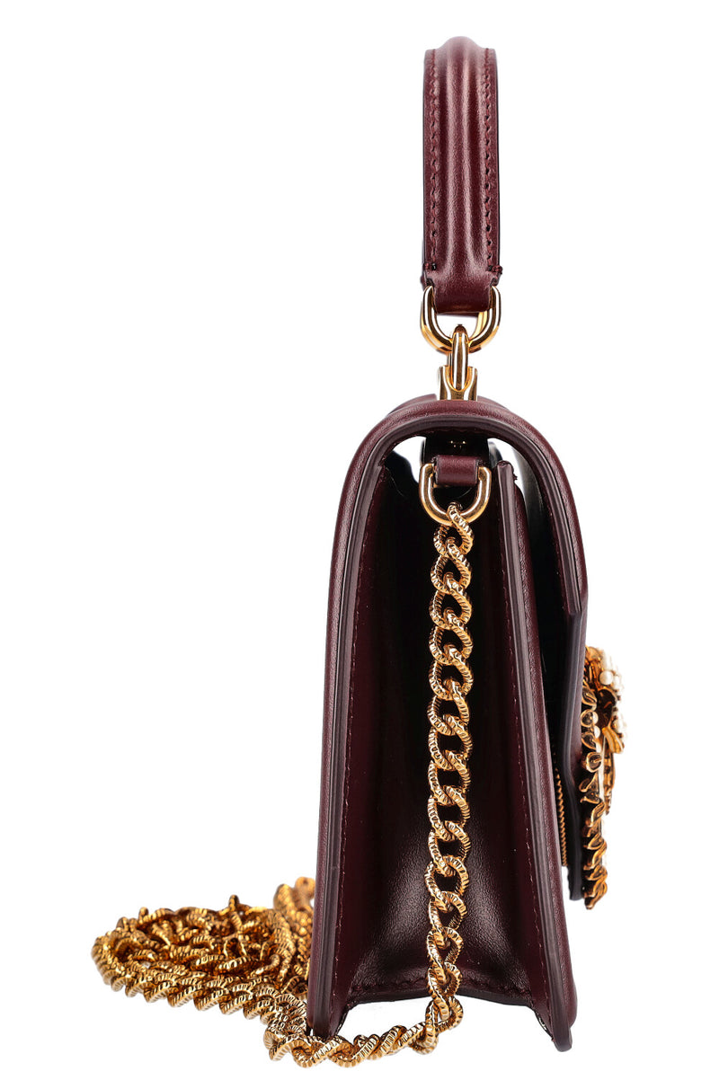DOLCE&GABBANA Small Devotion Bag Bordeaux