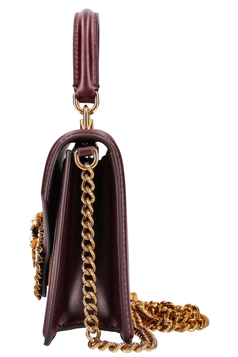DOLCE&GABBANA Small Devotion Bag Bordeaux