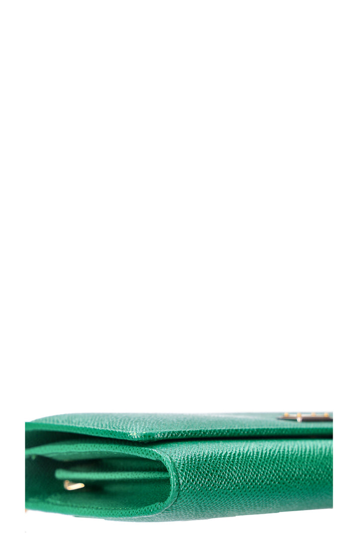 DOLCE&GABBANA Miss Sicily Wallet on Chain Green
