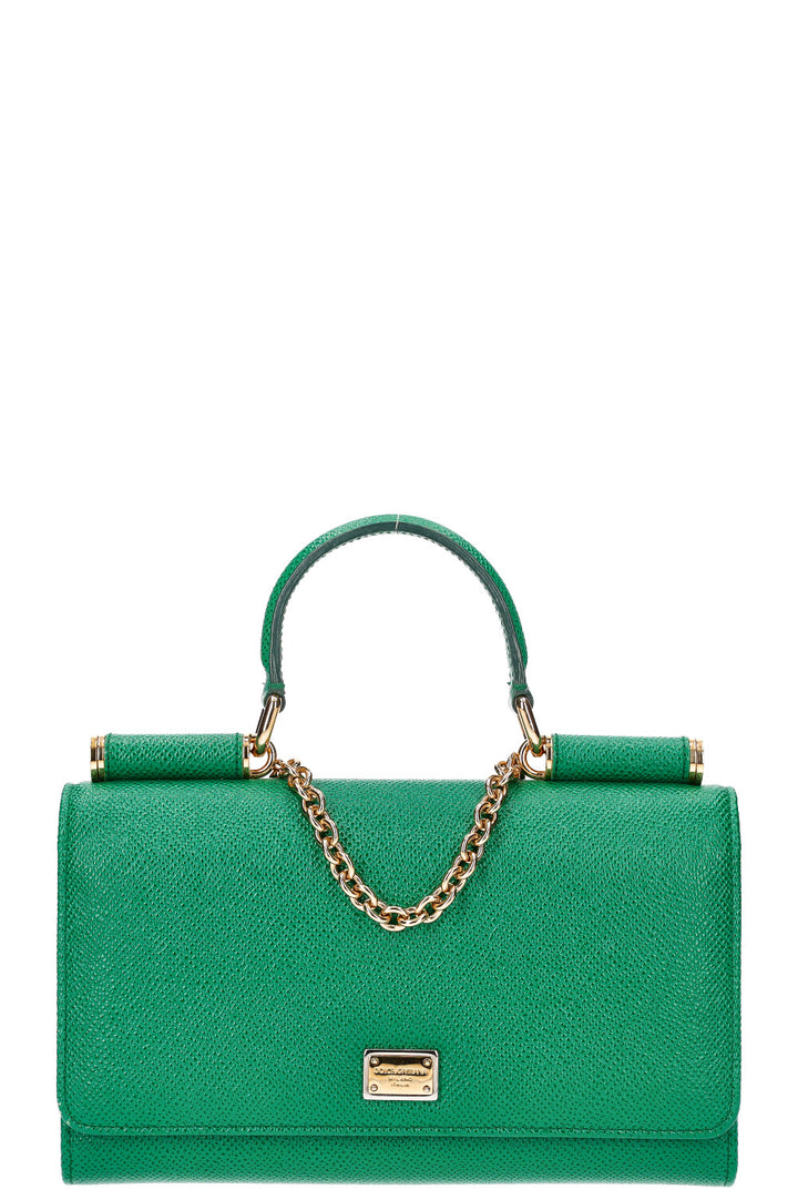 DOLCE&GABBANA Miss Sicily Wallet on Chain Green