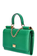 DOLCE&GABBANA Miss Sicily Wallet on Chain Green