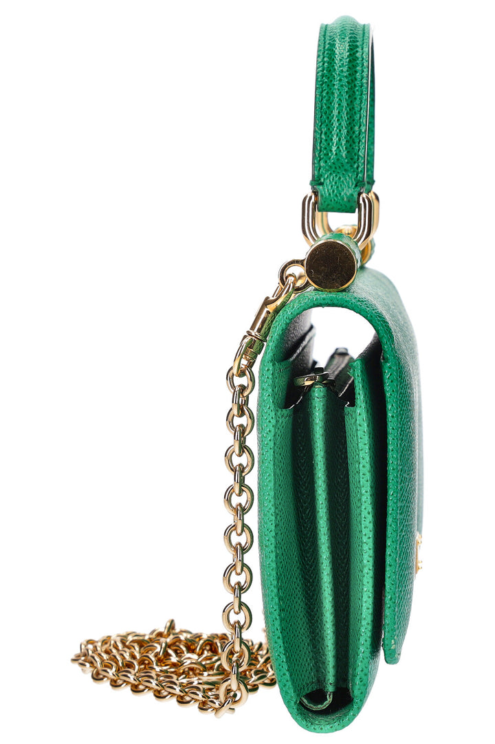 DOLCE&GABBANA Miss Sicily Wallet on Chain Green