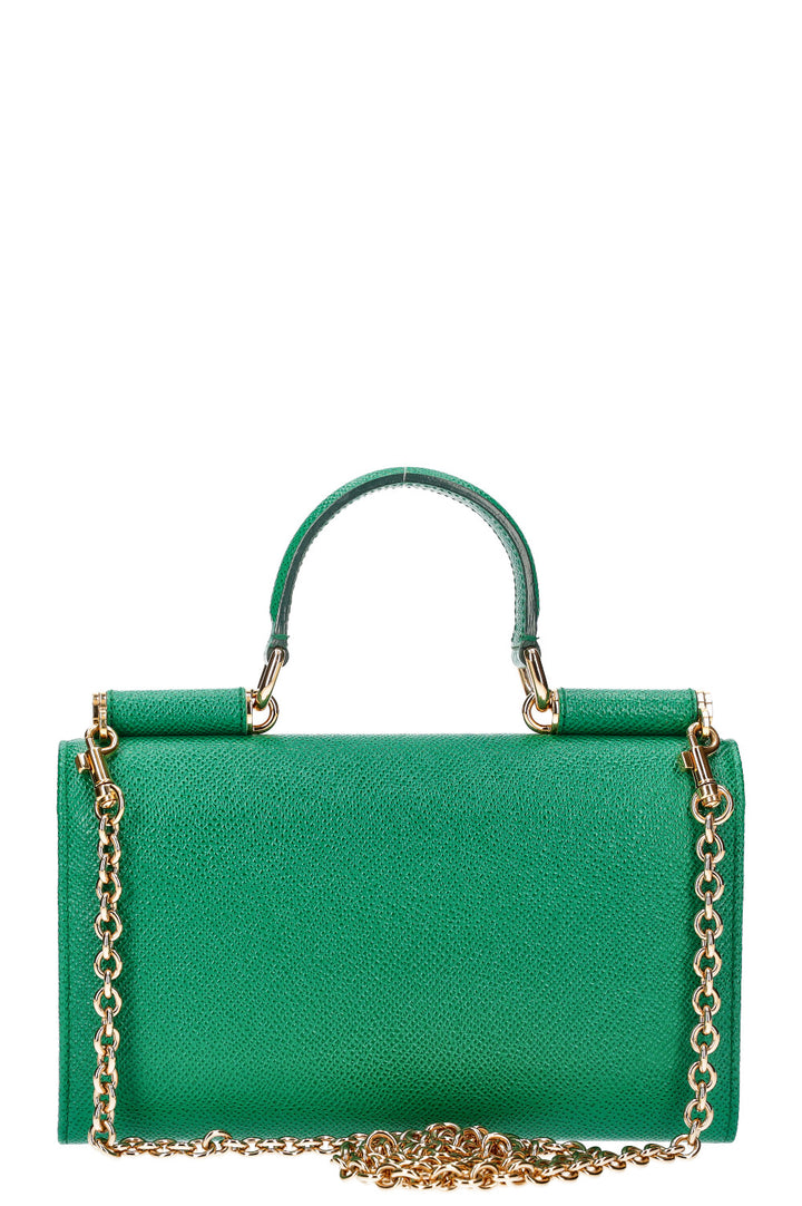 DOLCE&amp;GABBANA Miss Sicily Wallet on Chain Green