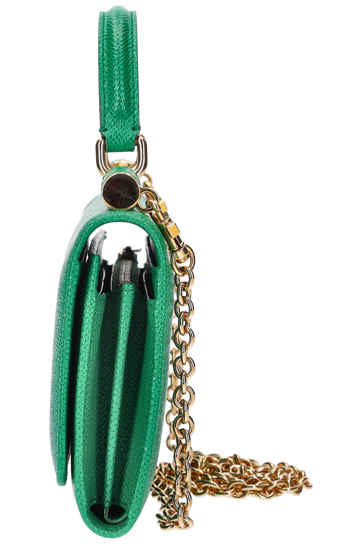 DOLCE&GABBANA Miss Sicily Wallet on Chain Green