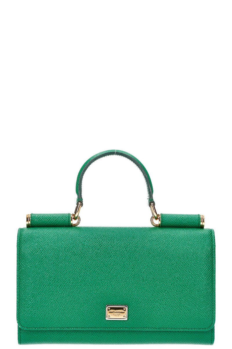 DOLCE&GABBANA Miss Sicily Wallet on Chain Green