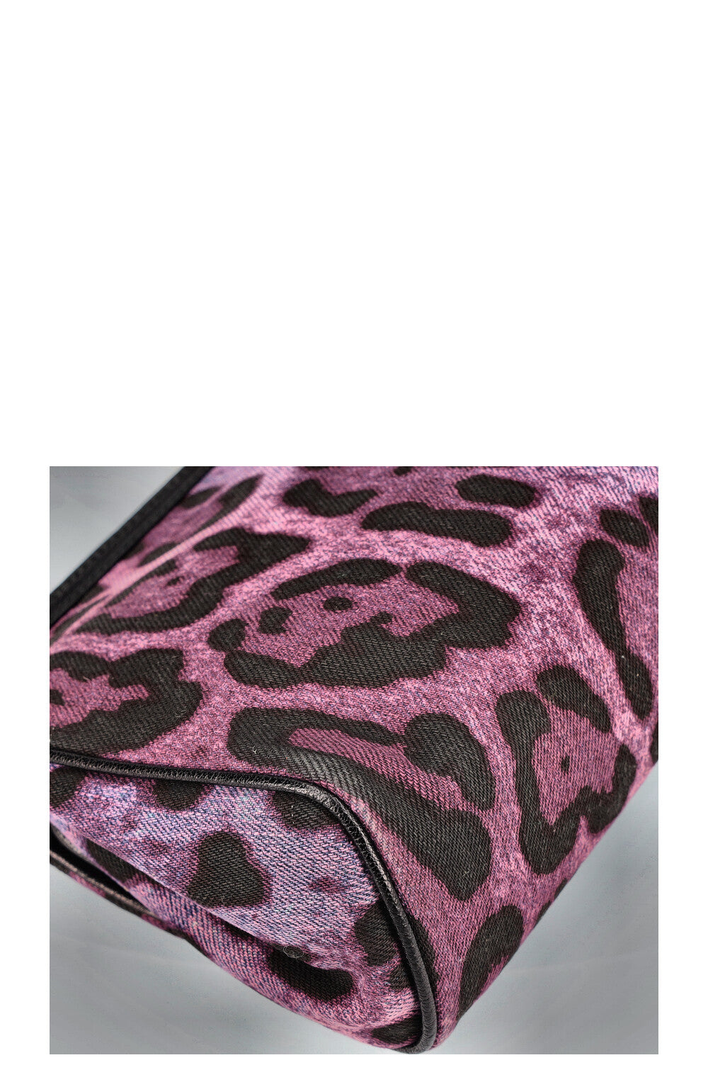 DOLCE&amp;GABBANA Sac Sicile Denim Cheetah