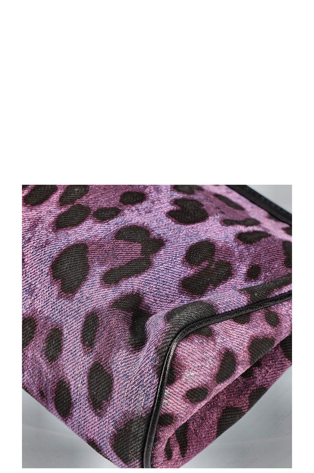 DOLCE&amp;GABBANA Sac Sicile Denim Cheetah
