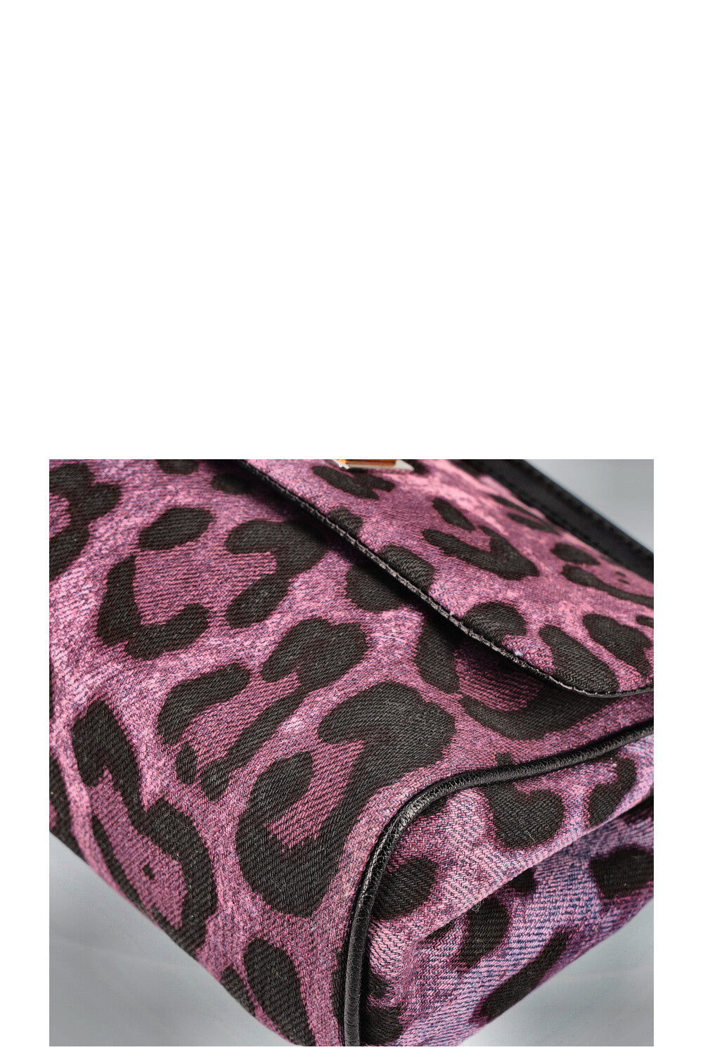 DOLCE&amp;GABBANA Sac Sicile Denim Cheetah