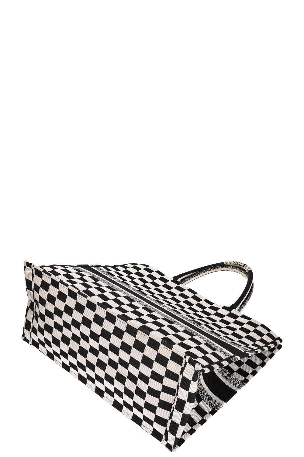 Christian dior black discount and white checkered bag