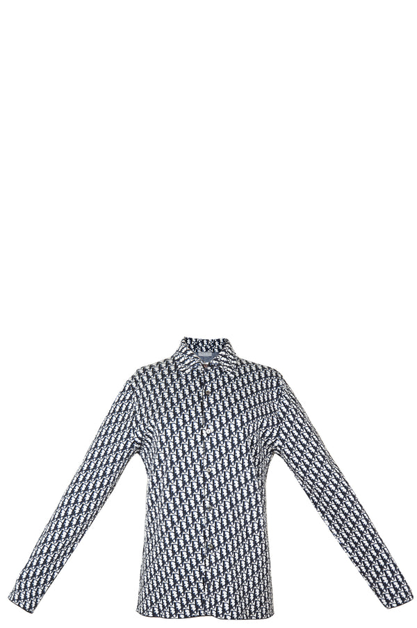 CHRISTIAN DIOR Oblique Overshirt Blue