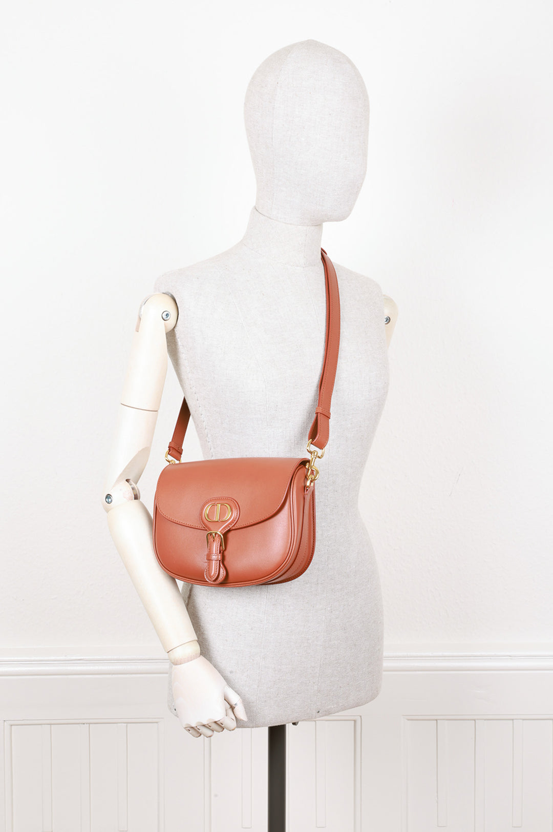 CHRISTIAN DIOR Medium Bobby Bag Cognac