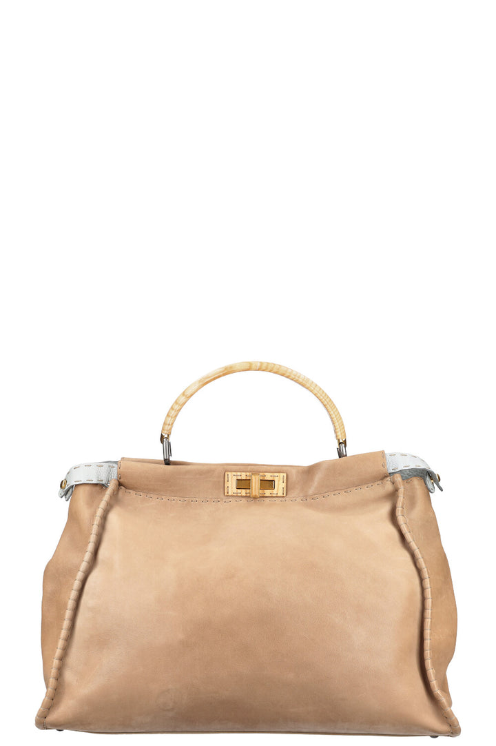 FENDI Peekaboo Large Wood Beige