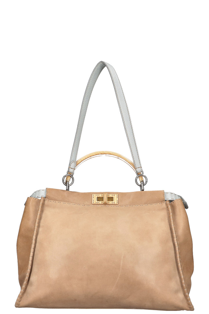 FENDI Peekaboo Large Wood Beige
