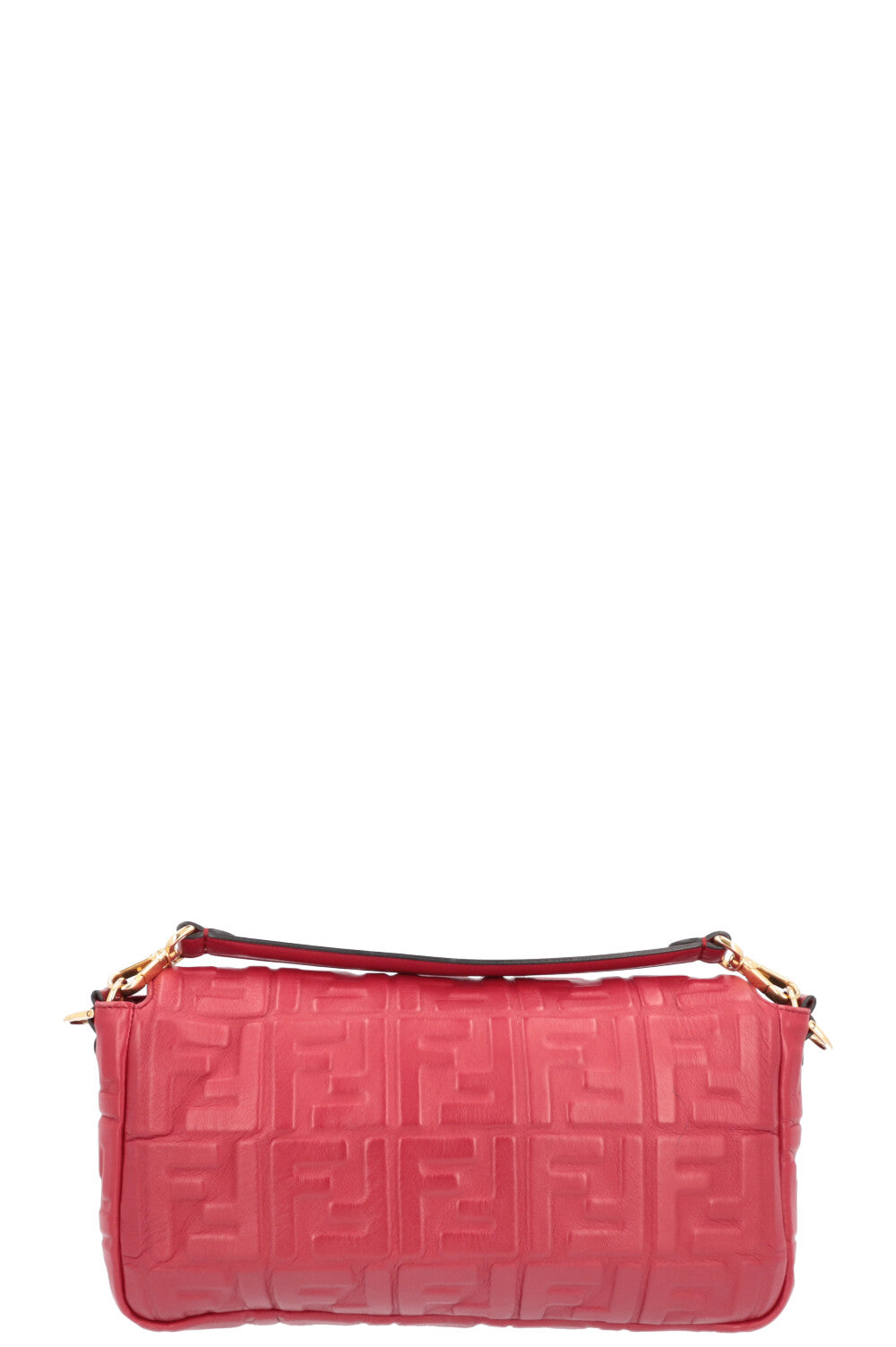 FENDI RED PVC TRANSPARENT ZUCCA SHOULDER BAG - CRTBLNCHSHP