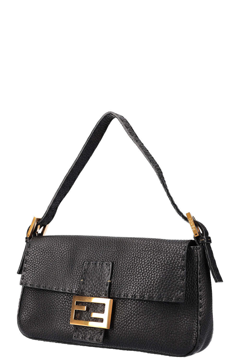 Fendi black baguette bag outlet
