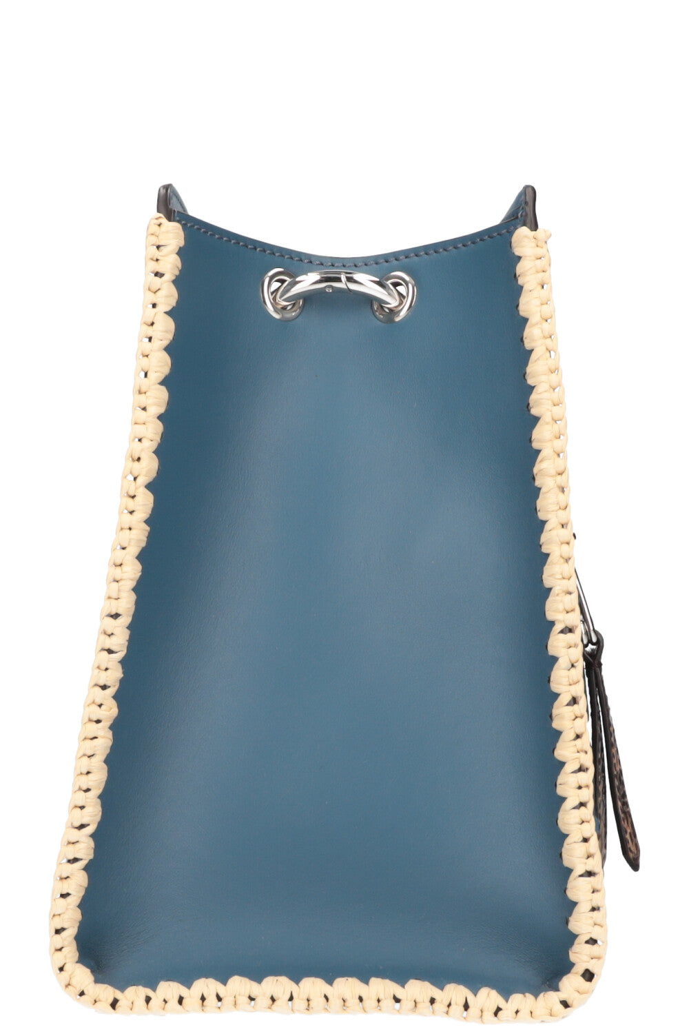 FENDI Small Runaway Bag Raffia Blue