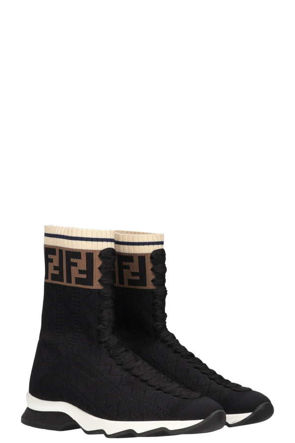 Bottines baskets chaussettes FENDI
