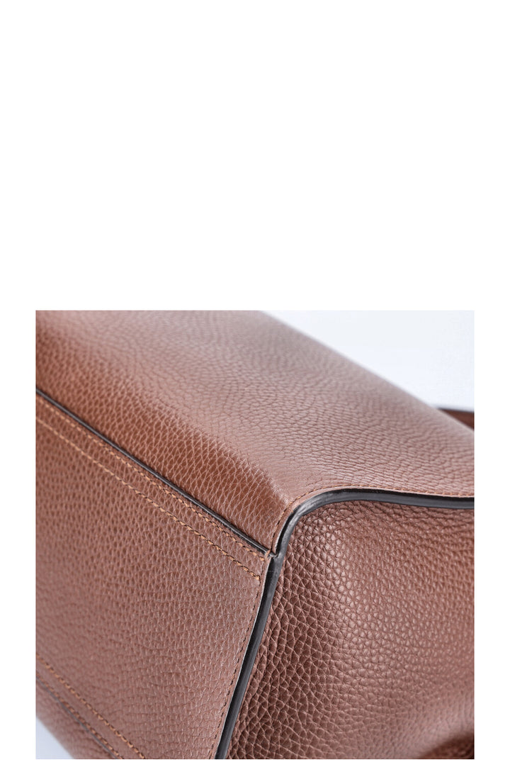 GUCCI Marmont Top Handle Bag Brown