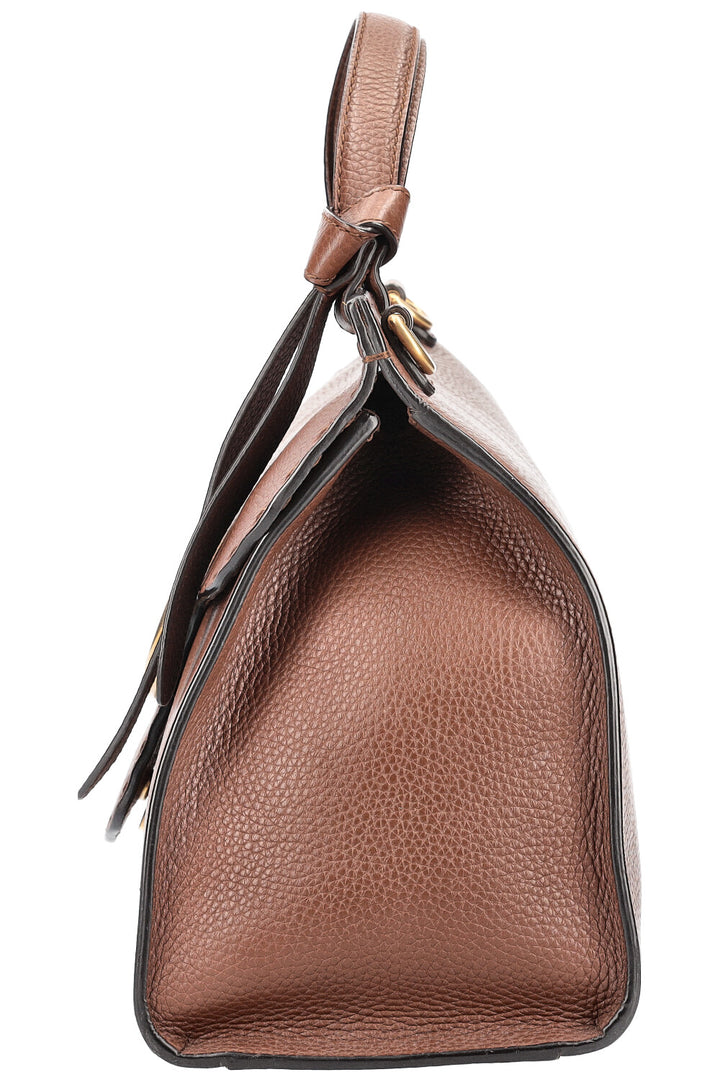 GUCCI Marmont Top Handle Bag Brown