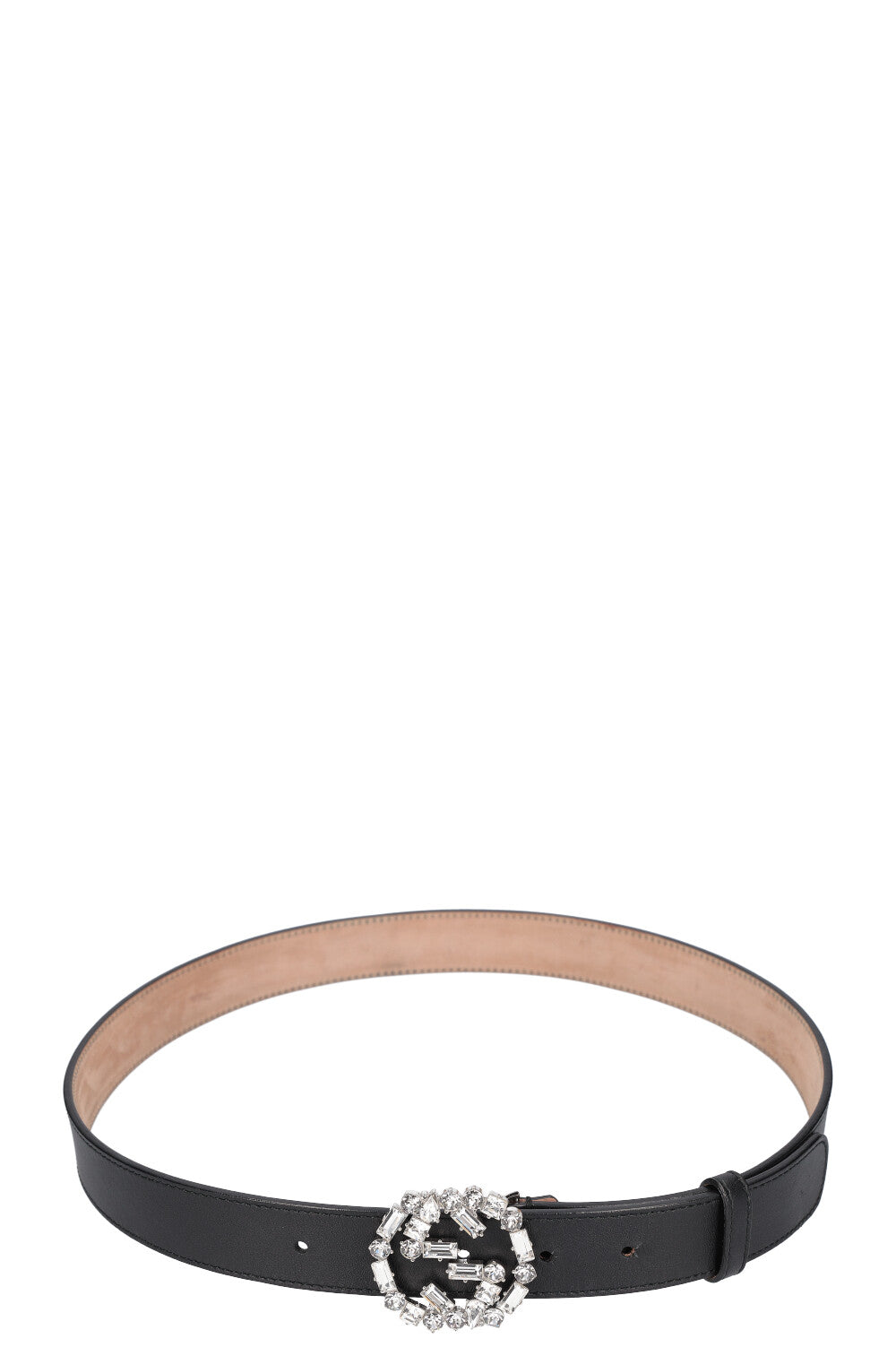 Gucci double hotsell g crystal belt