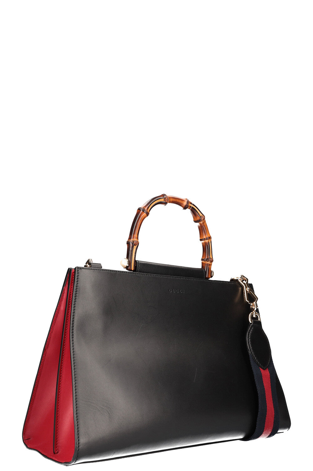 GUCCI Bamboo Nymphaea Two Way Bag Black – REAWAKE