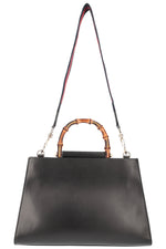 GUCCI Bamboo Nymphaea Two Way Bag Black
