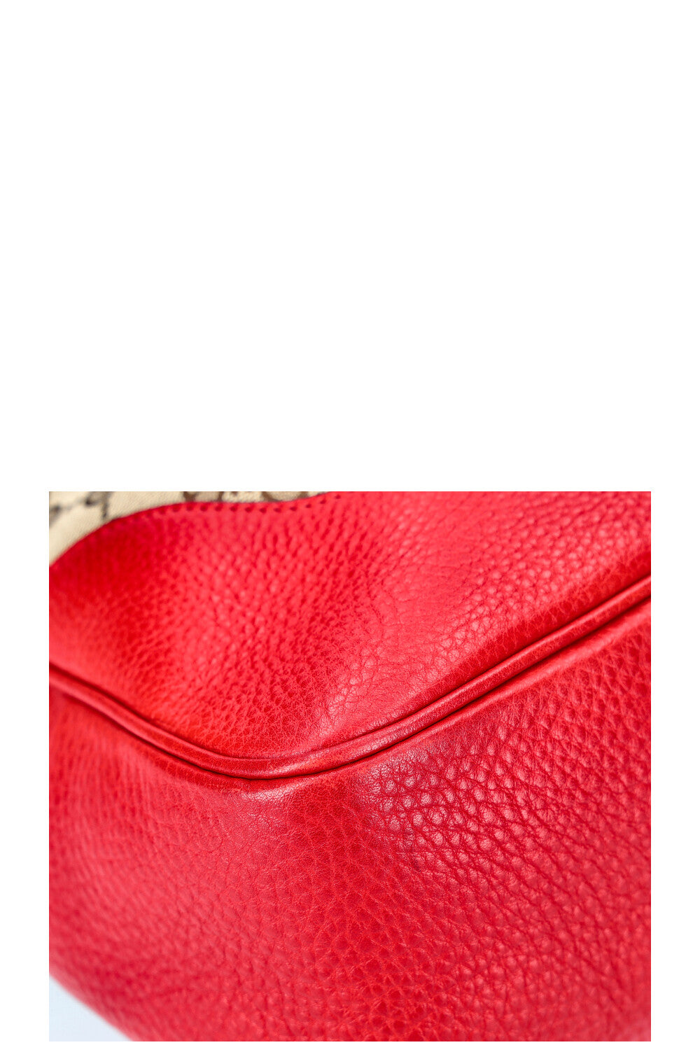 GUCCI Diana Bamboo Bag GG Canvas Red