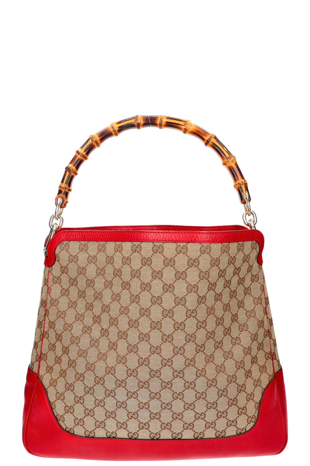 GUCCI Sac Diana Bambou GG Toile Rouge