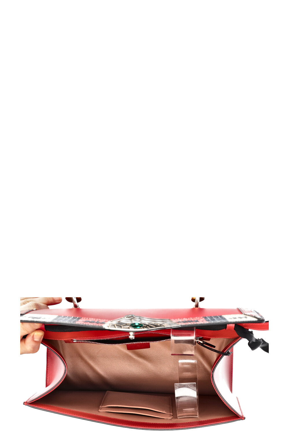GUCCI Lilith Top Handle Bag Phyton Red REAWAKE