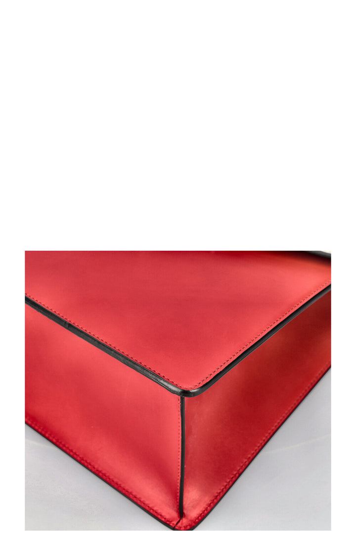 GUCCI Lilith Top Handle Bag Phyton Red