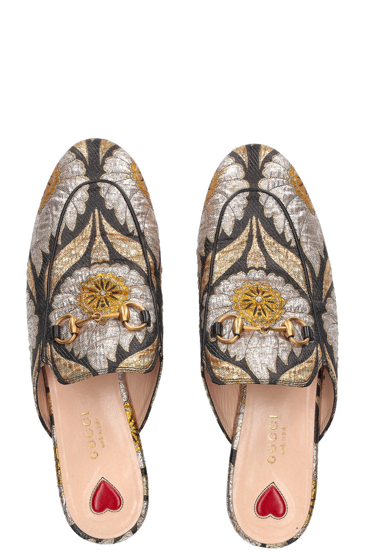 GUCCI Princetown loafers metallic