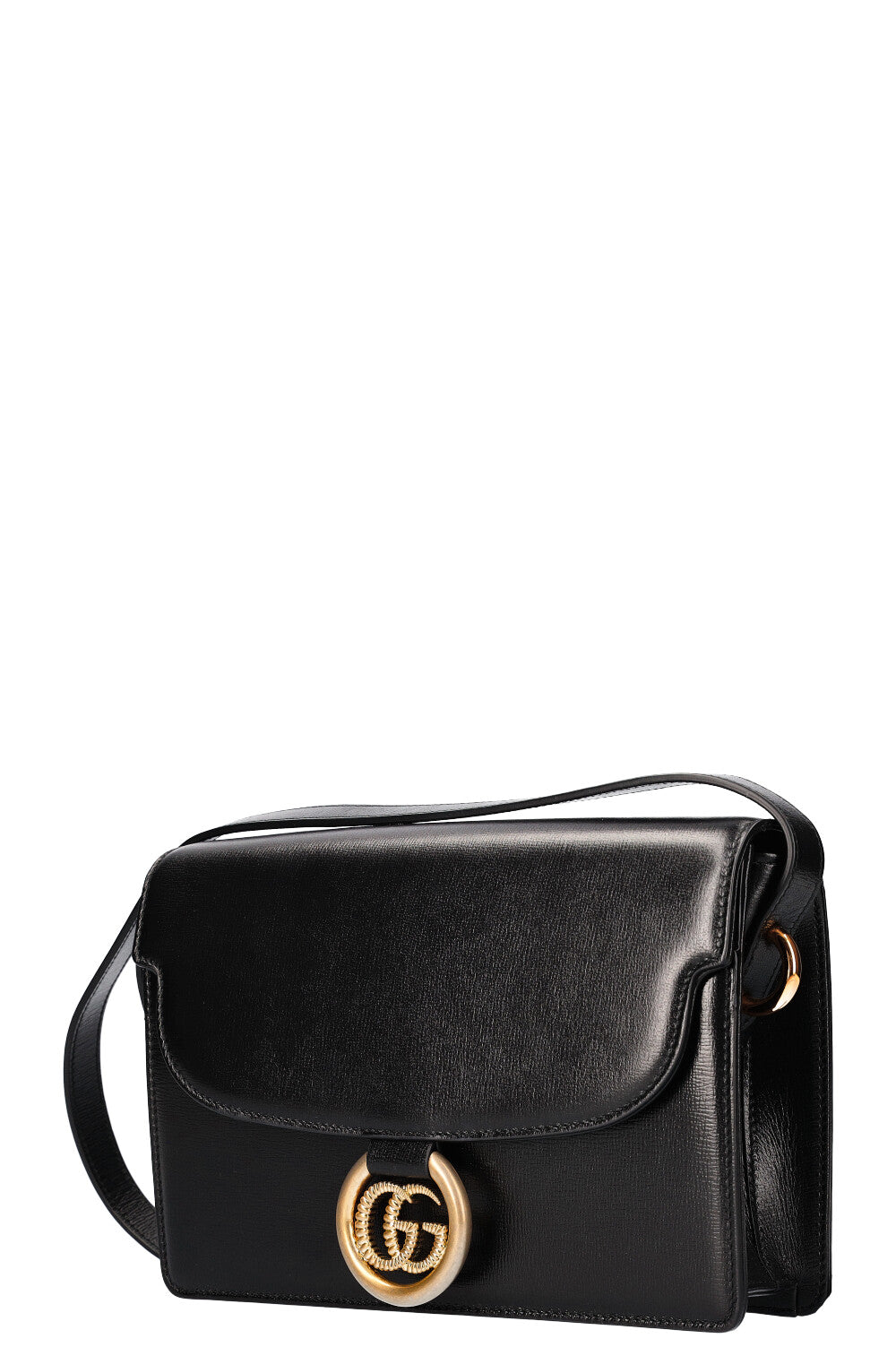 GUCCI Ring Shoulder Bag Black