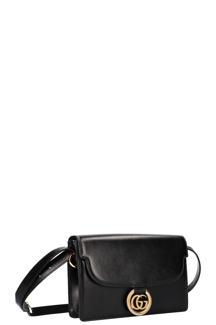 GUCCI Ring Shoulder Bag Black