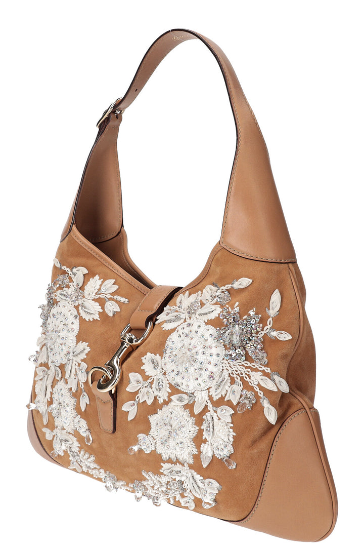 GUCCI Jackie Bag Limitied Edtion Beige Suede