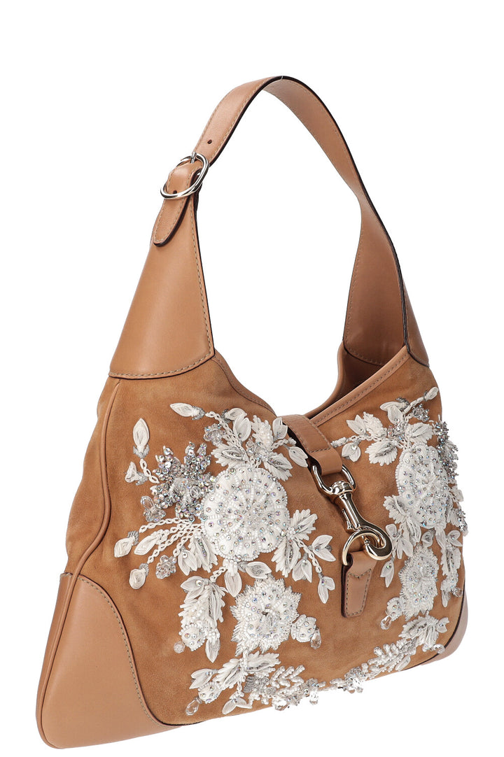 GUCCI Jackie Bag Limitied Edtion Beige Suede