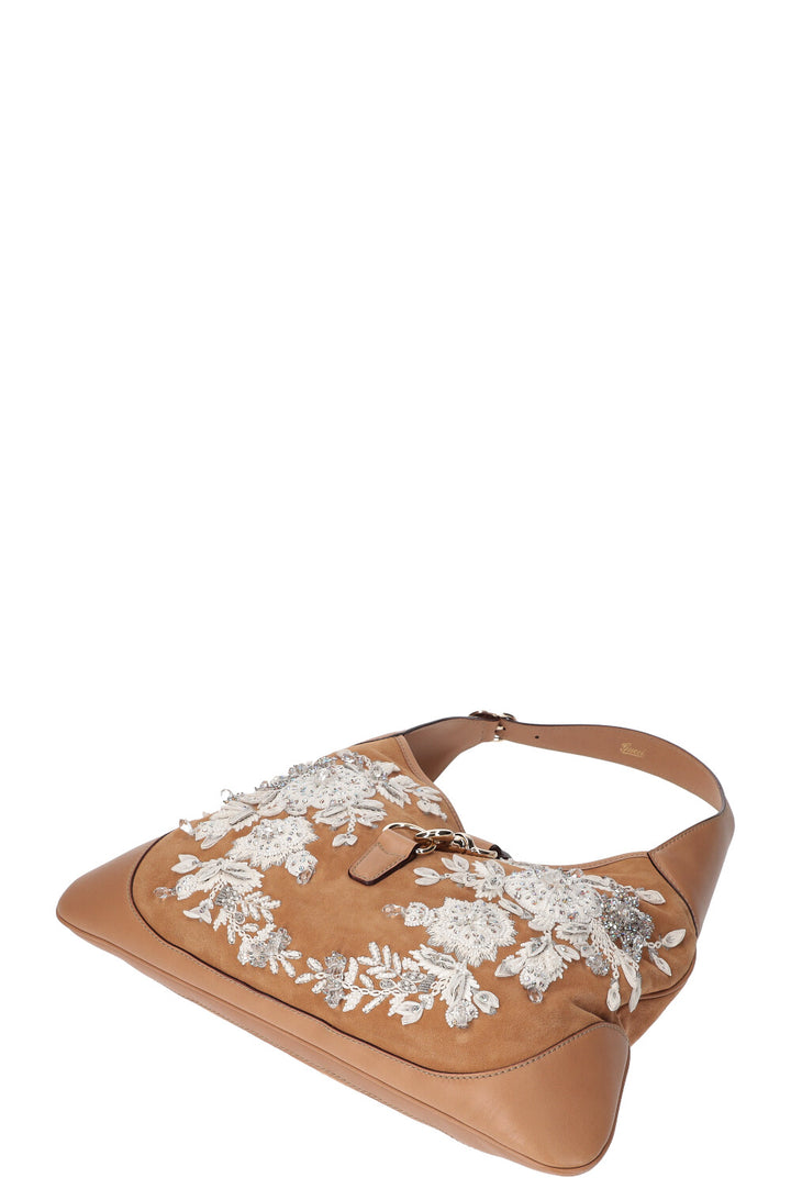 GUCCI Jackie Bag Limitied Edtion Beige Suede