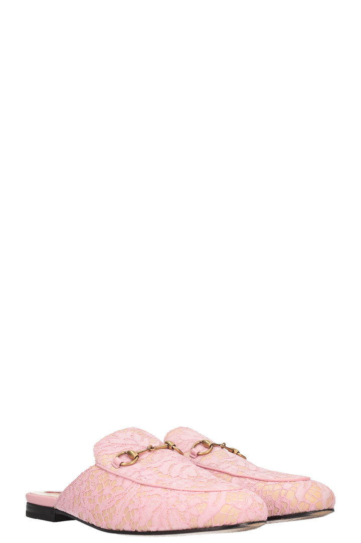 GUCCI Princeton Flats Lace Pink