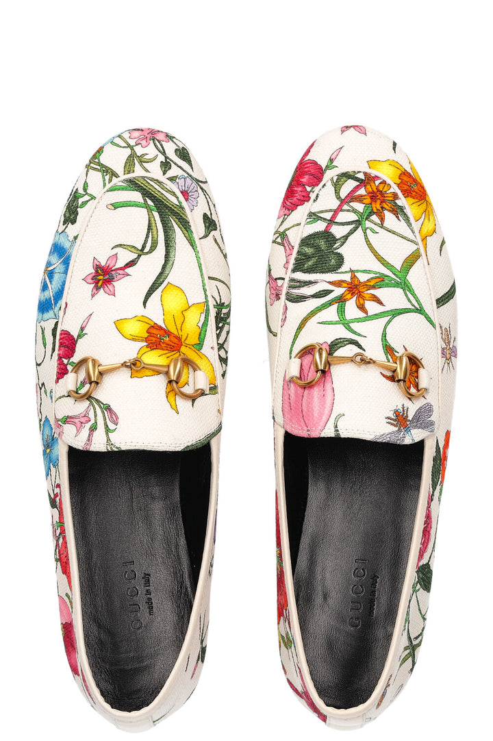 GUCCI Jordaan Flats Canvas Flora